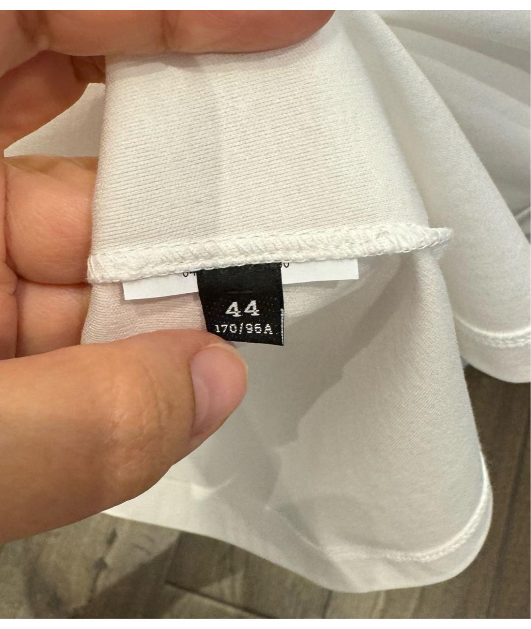 VERSACE Белая хлопковая футболка, фото 7