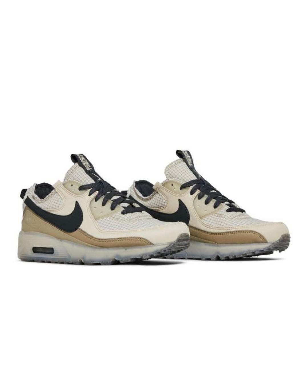 NIKE Коричневые синтетические кроссовки, фото 4