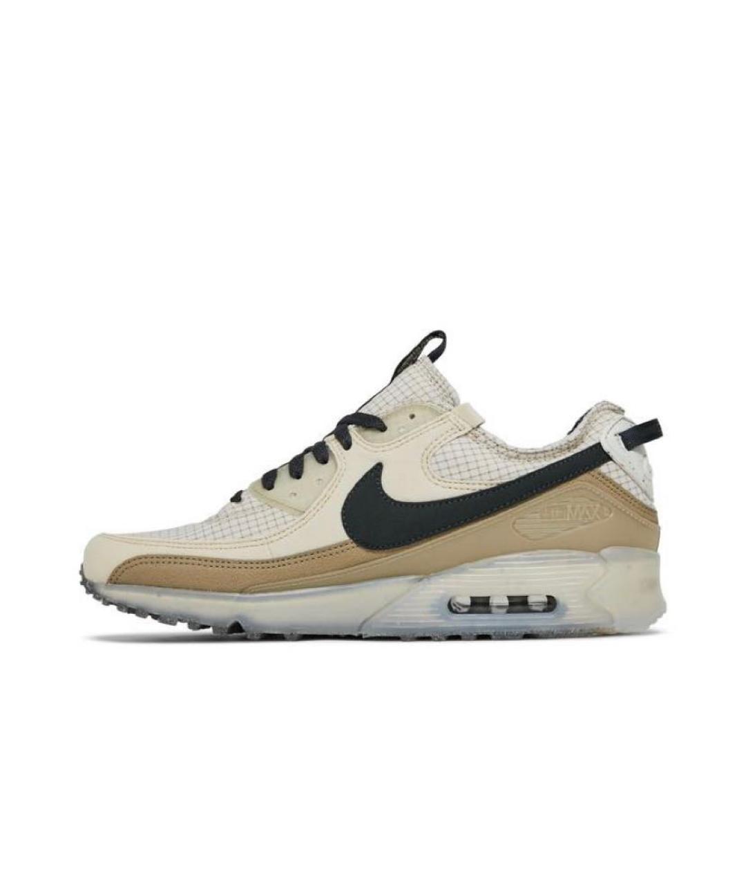 NIKE Коричневые синтетические кроссовки, фото 3