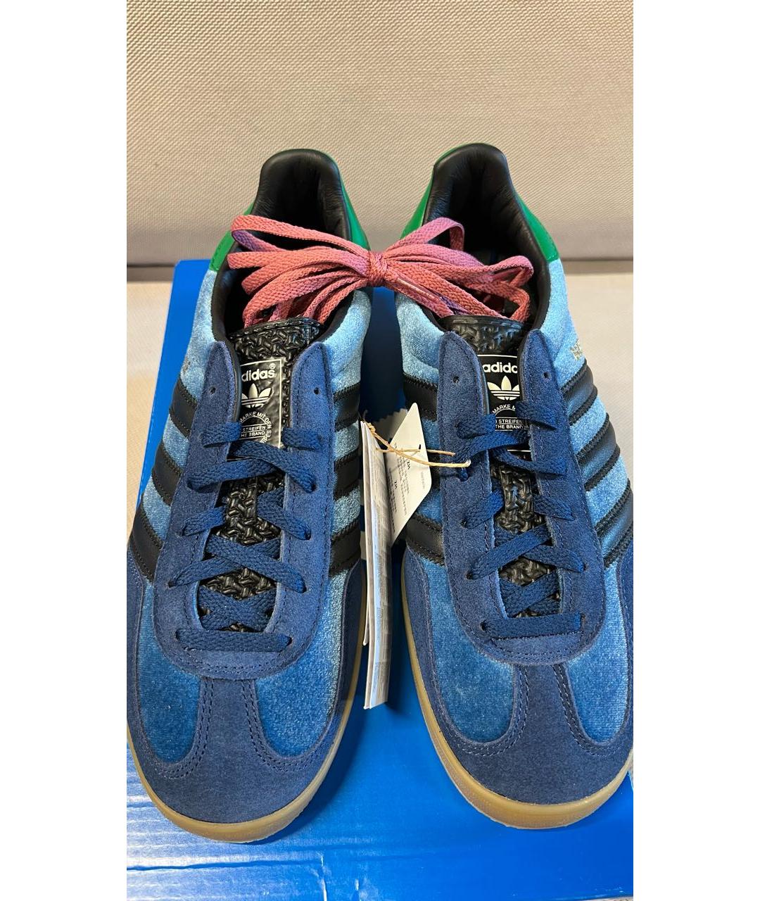 ADIDAS Синие бархатные кроссовки, фото 5