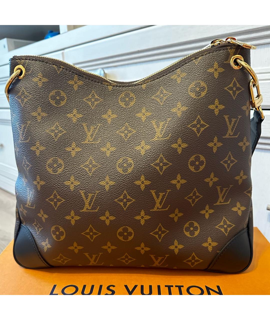 LOUIS VUITTON Коричневая сумка через плечо, фото 3