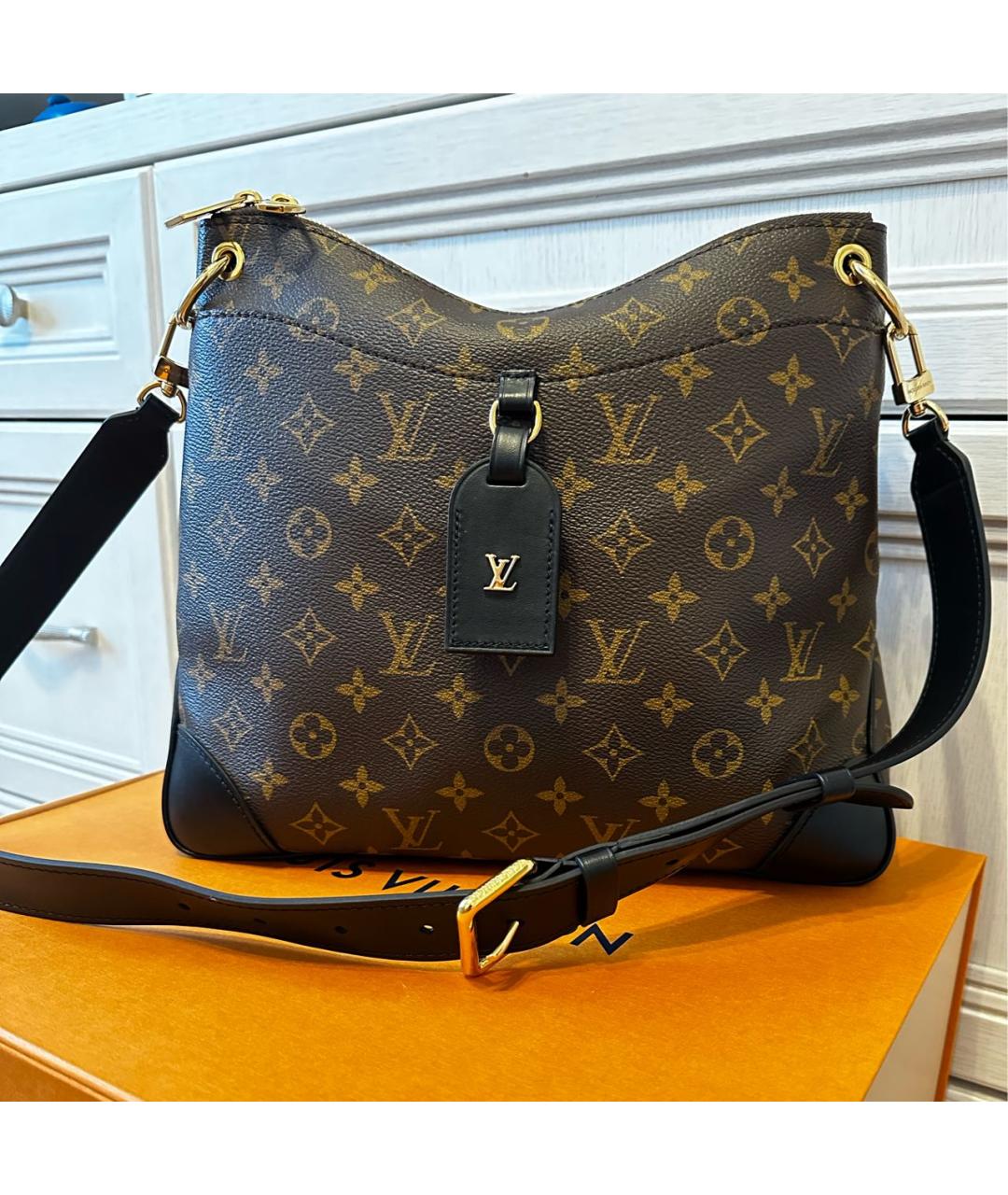 LOUIS VUITTON Коричневая сумка через плечо, фото 8