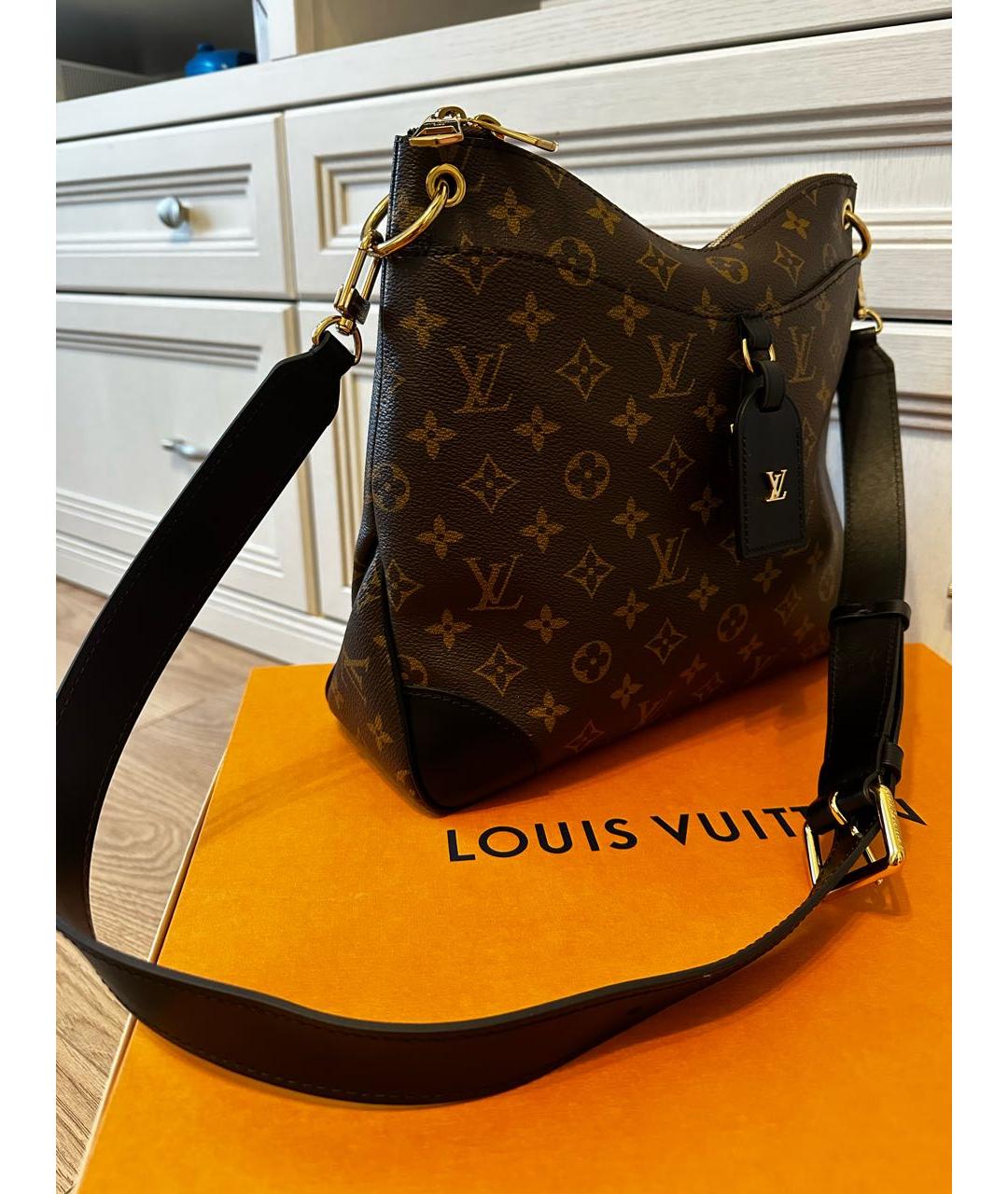 LOUIS VUITTON Коричневая сумка через плечо, фото 2