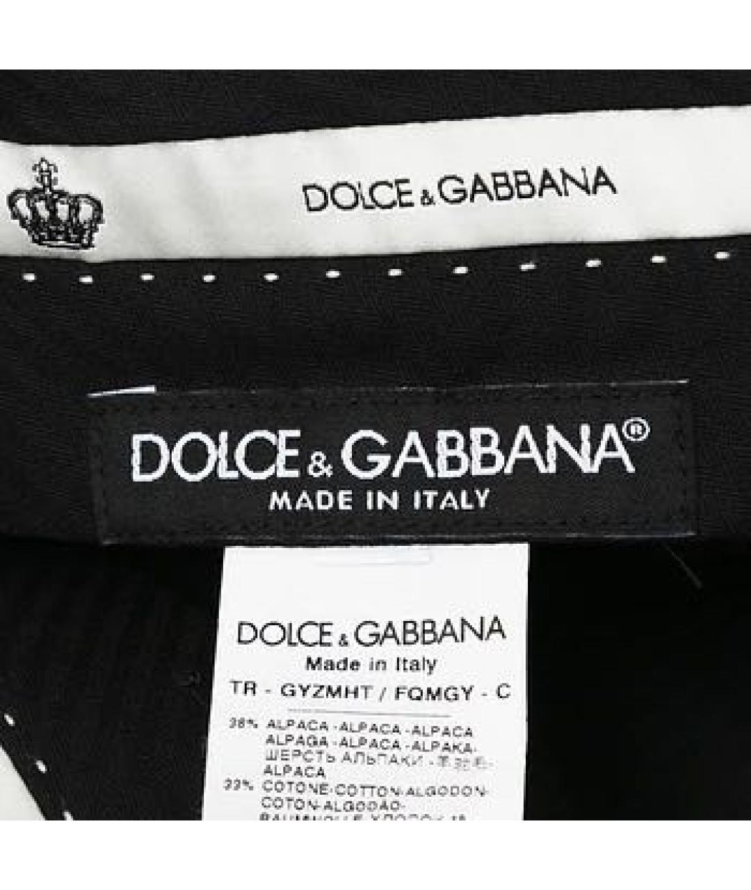 DOLCE&GABBANA Мульти шерстяные повседневные брюки, фото 6