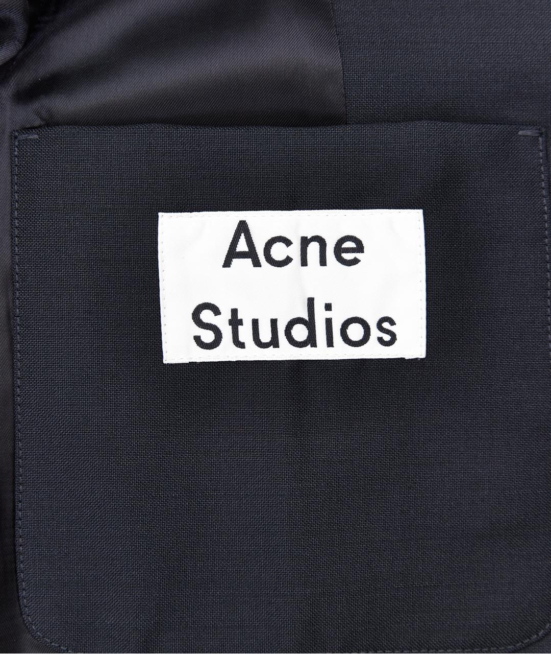 ACNE STUDIOS Черный шерстяной жакет/пиджак, фото 6