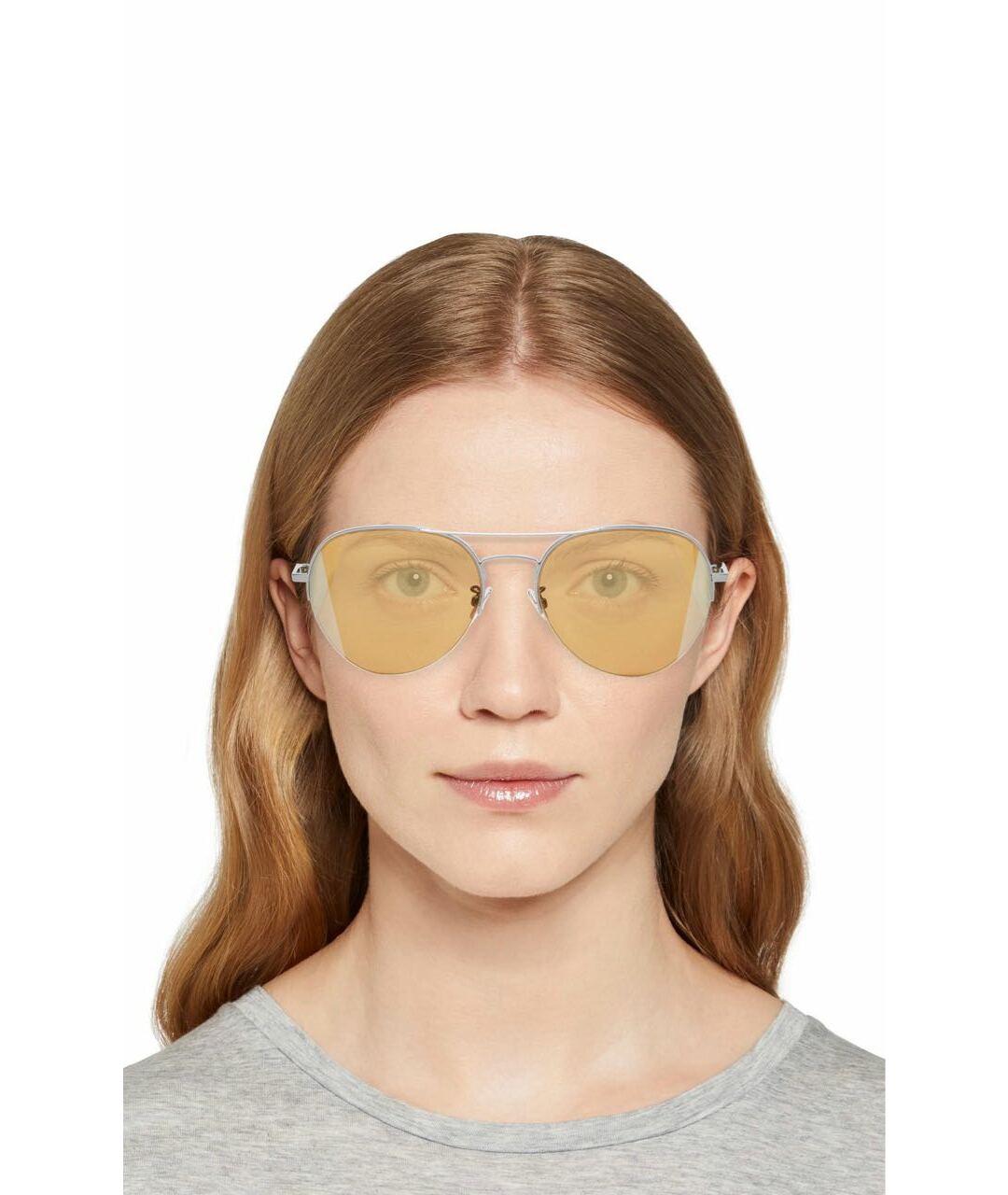 BOTTEGA VENETA Золотые солнцезащитные очки, фото 4