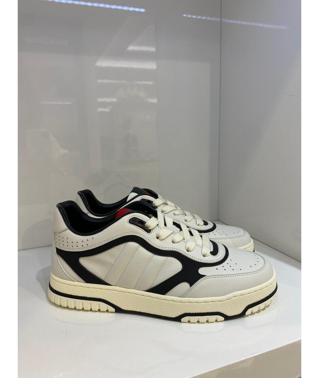 GUCCI Белые низкие кроссовки / кеды, фото 4