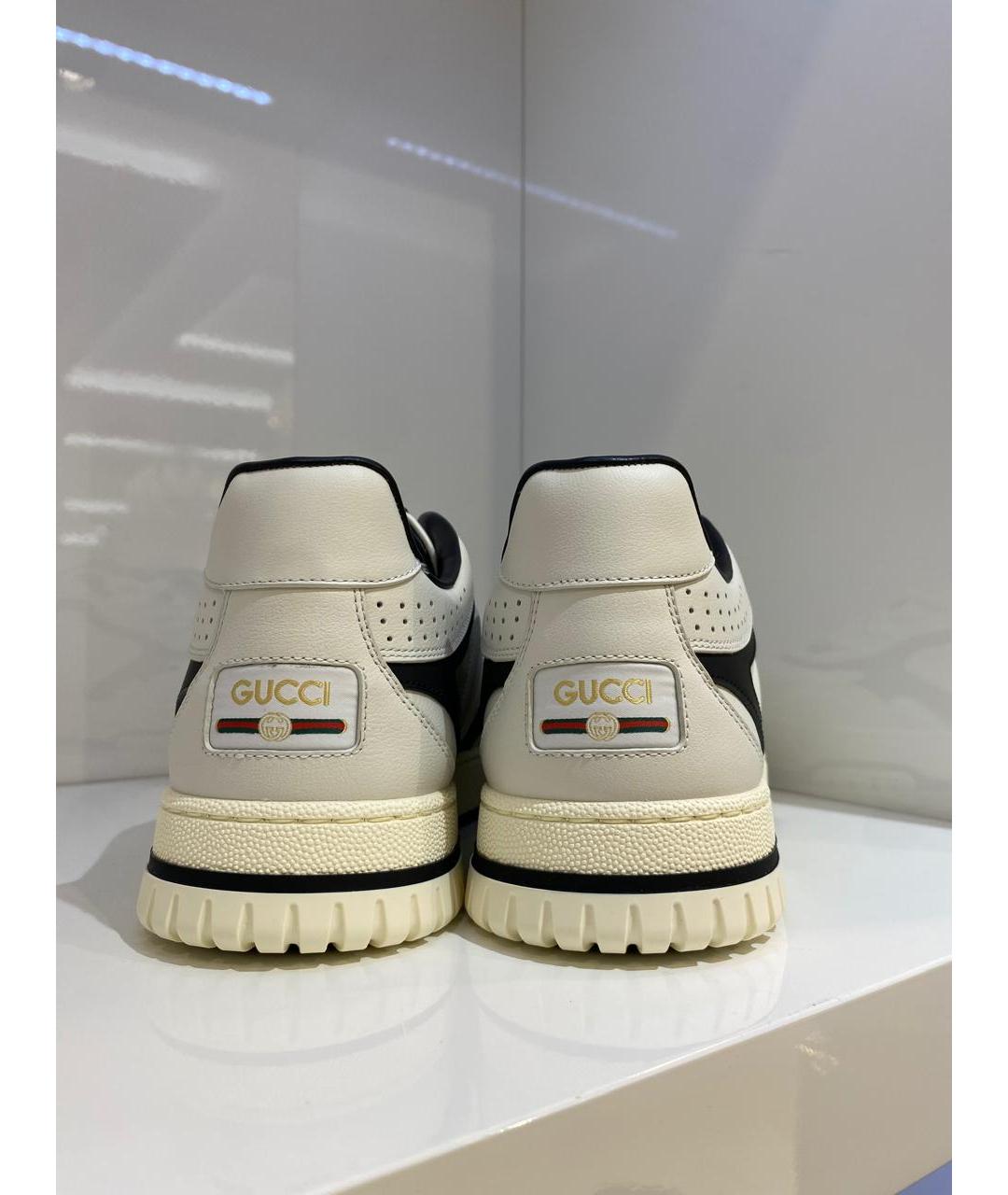 GUCCI Белые низкие кроссовки / кеды, фото 3