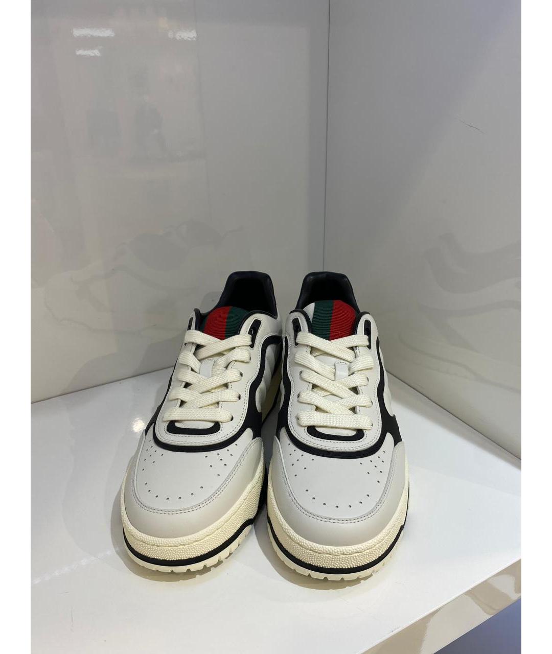 GUCCI Белые низкие кроссовки / кеды, фото 2
