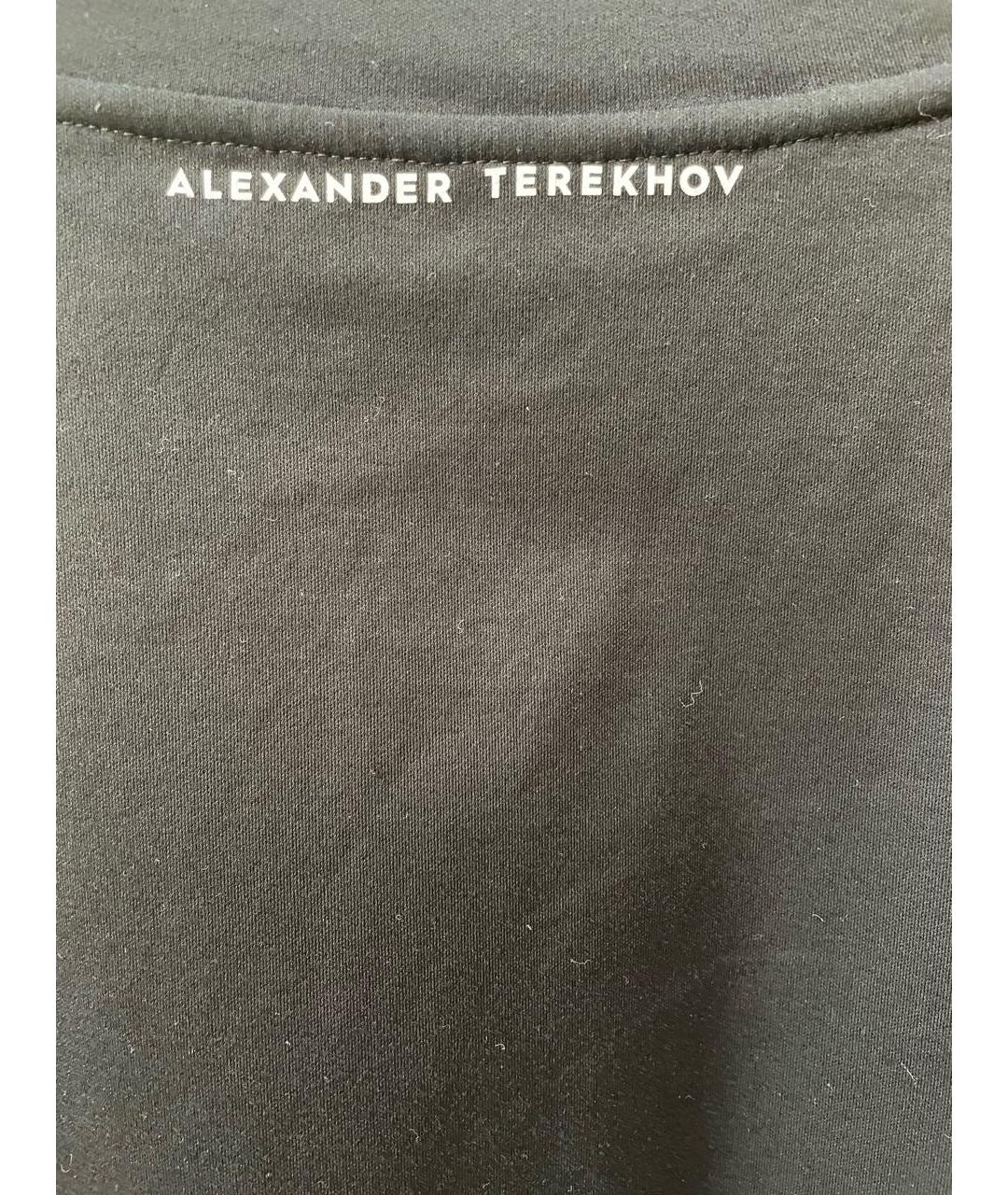 ALEXANDER TEREKHOV Антрацитовая хлопковая футболка, фото 4