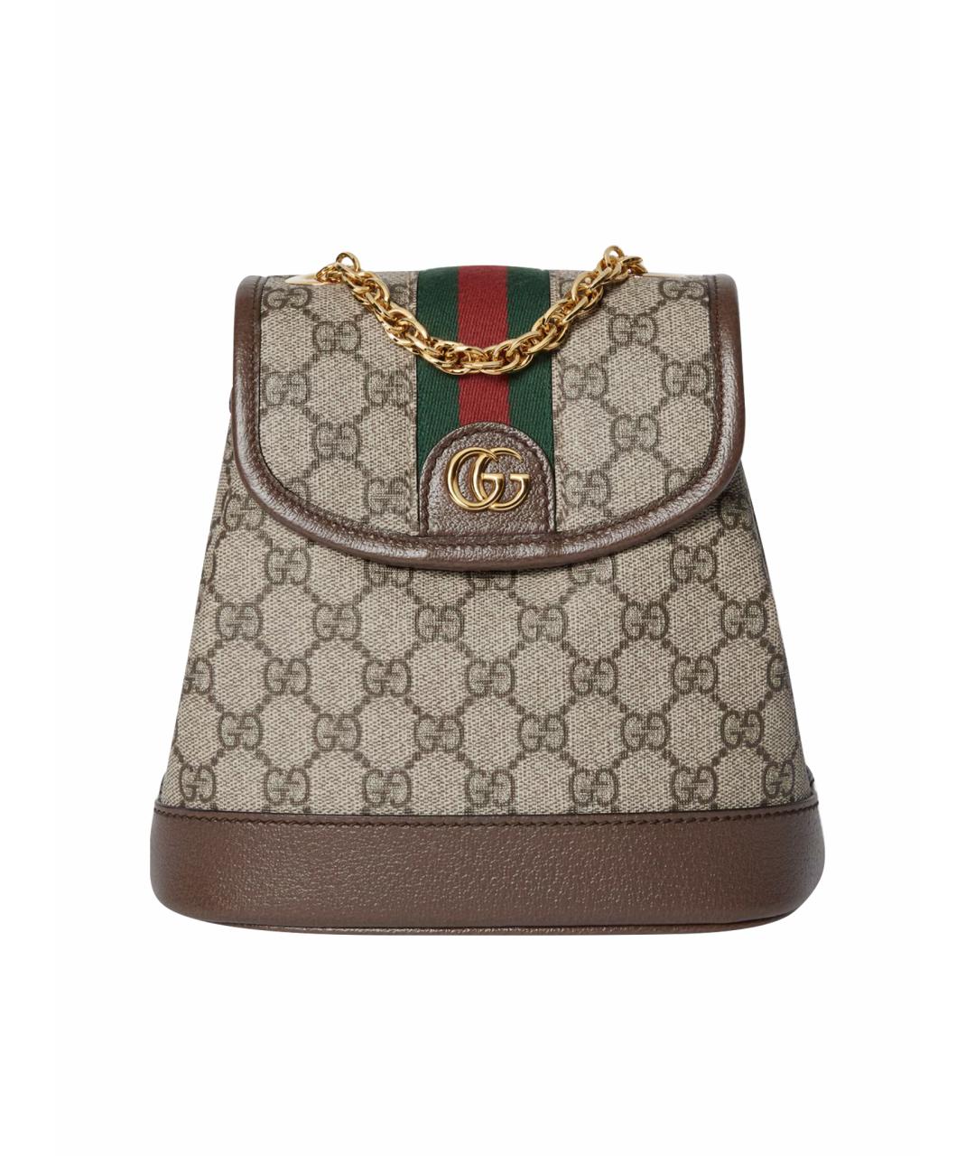 GUCCI Коричневый рюкзак, фото 1