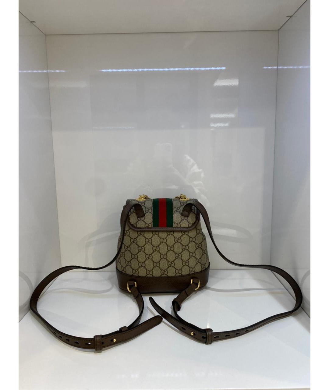 GUCCI Коричневый рюкзак, фото 3