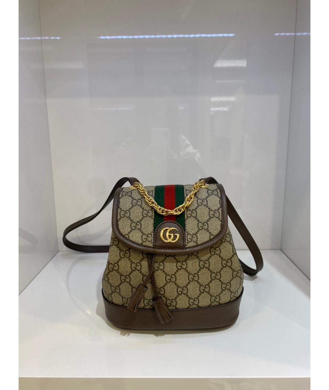 GUCCI Коричневый рюкзак, фото 2