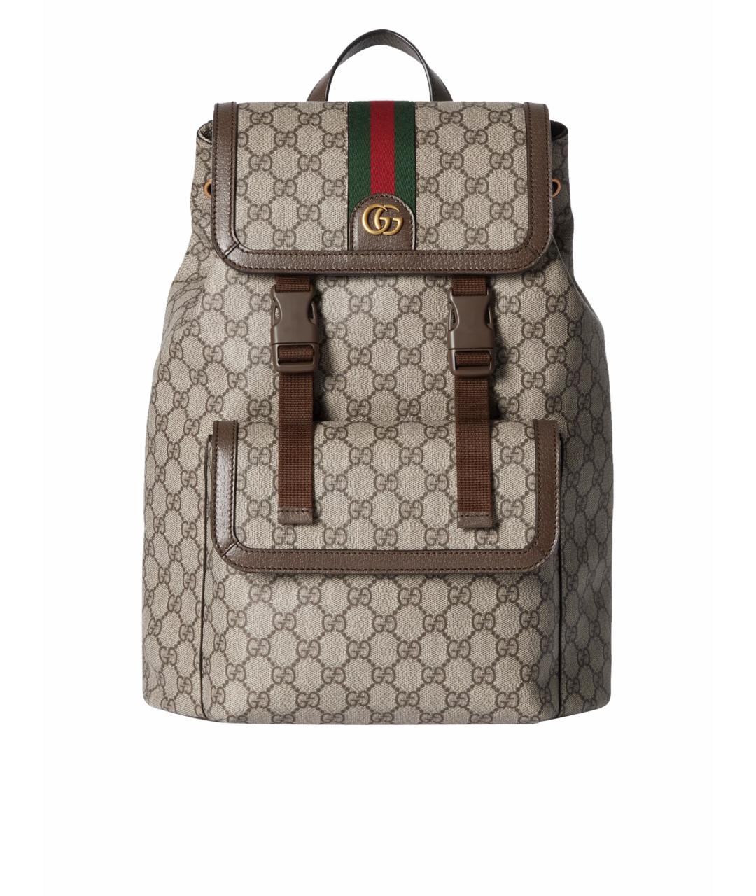 GUCCI Коричневый рюкзак, фото 1