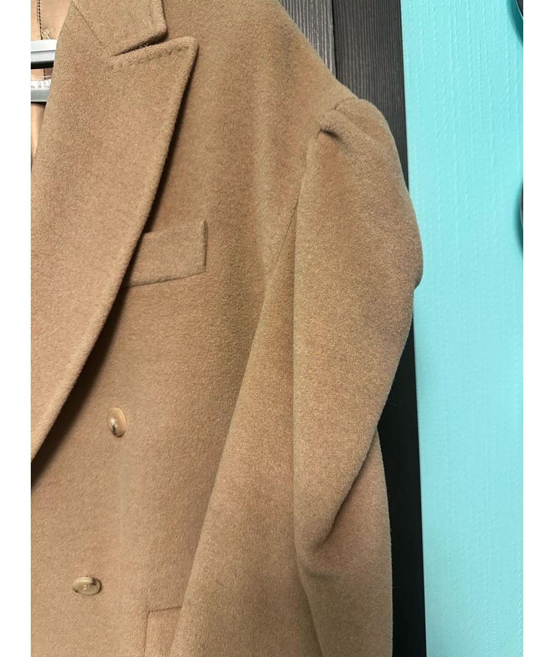 MAX MARA Горчичное шерстяное пальто, фото 2