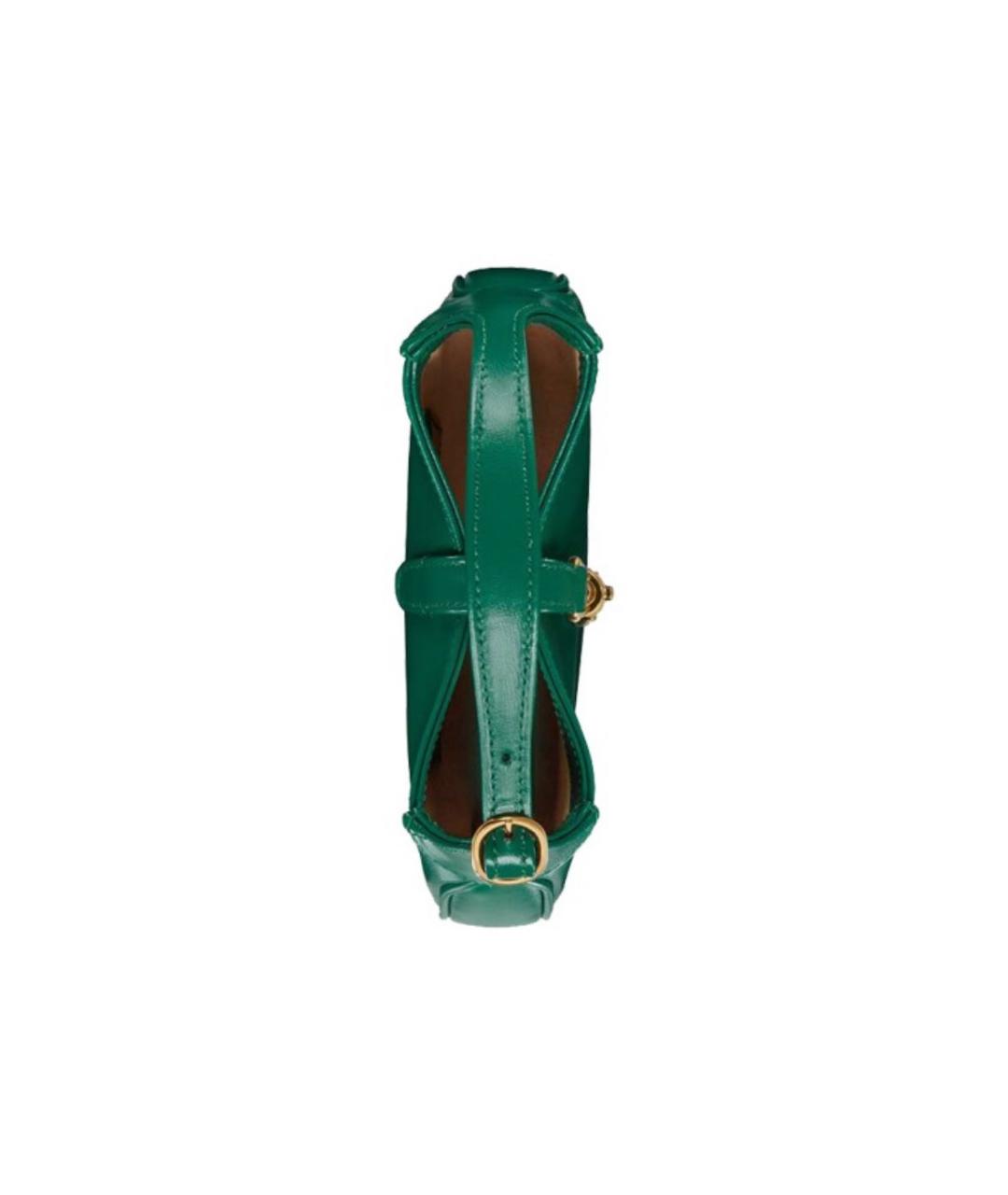 GUCCI Зеленая кожаная сумка через плечо, фото 4