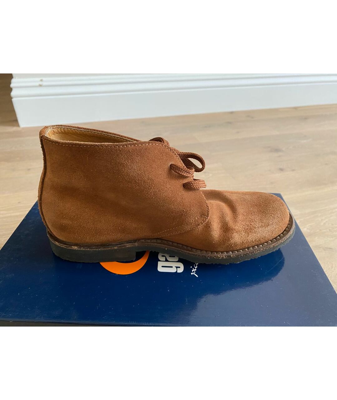 GALLUCCI Оранжевое замшевые ботинки, фото 2