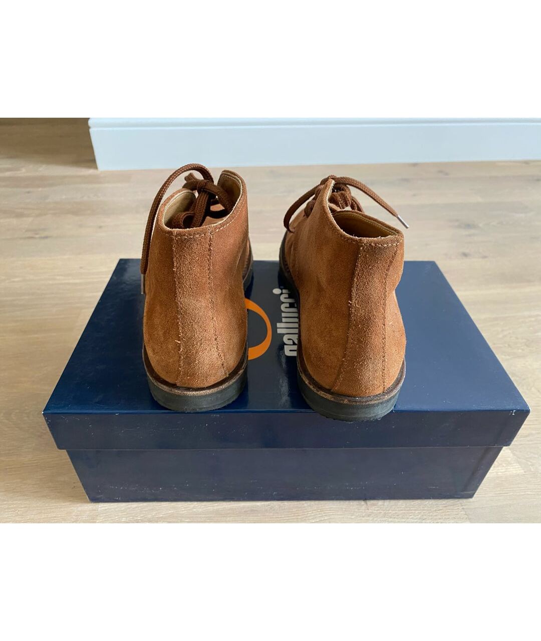 GALLUCCI Оранжевое замшевые ботинки, фото 4