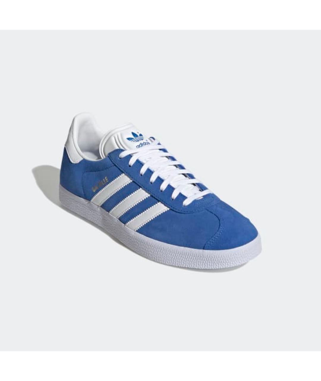 ADIDAS Синие бархатные кроссовки, фото 4