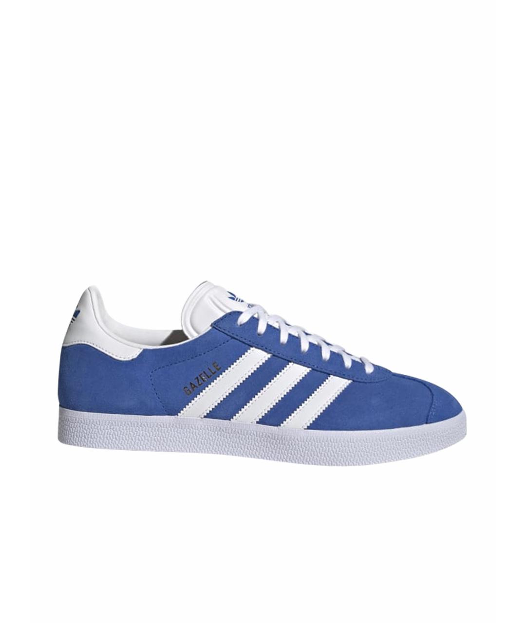 ADIDAS Синие бархатные кроссовки, фото 1