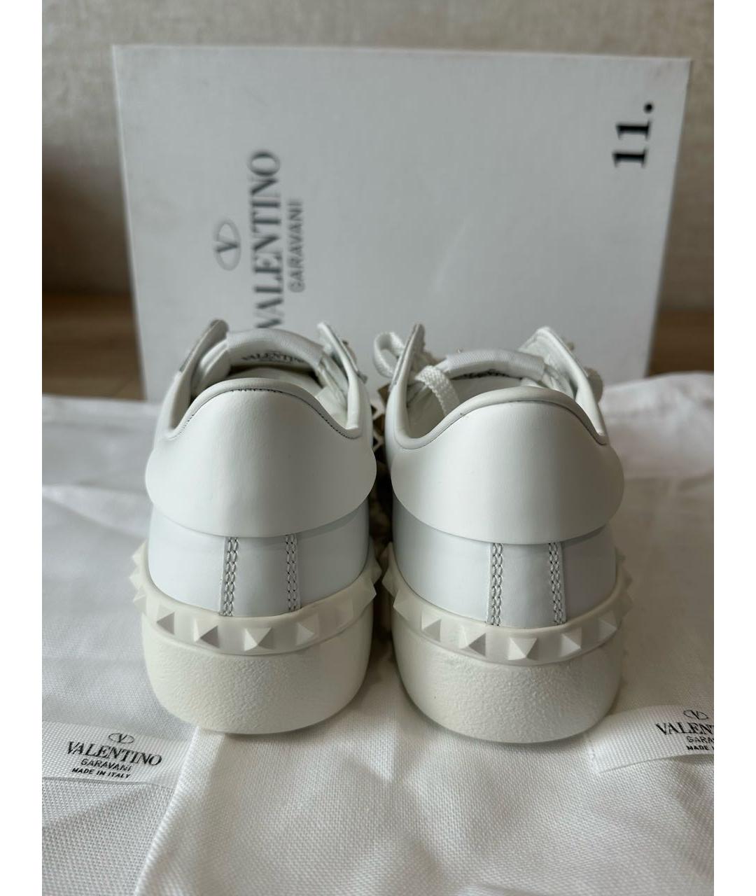 VALENTINO Белые кожаные кеды, фото 4