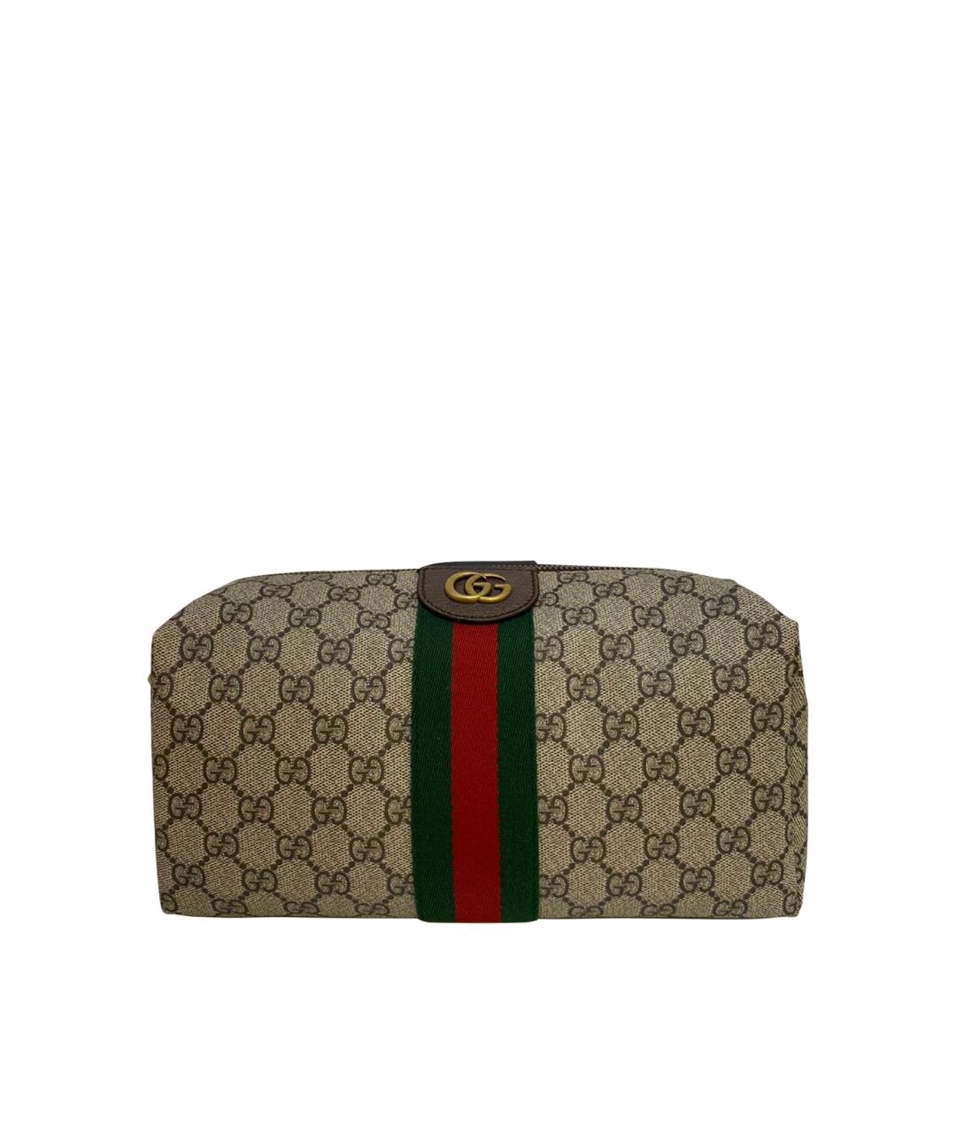 GUCCI Бежевая косметичка, фото 1