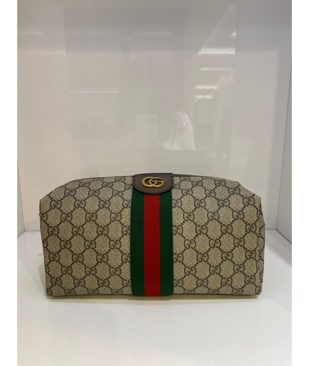 GUCCI Бежевая косметичка, фото 3