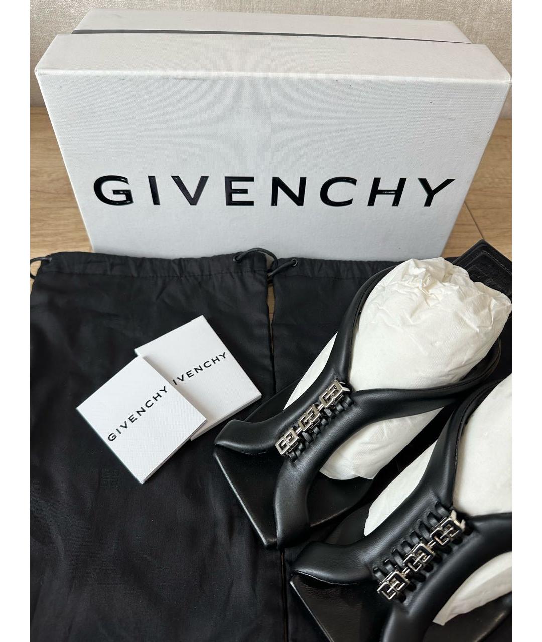 GIVENCHY Черные кожаные туфли, фото 6