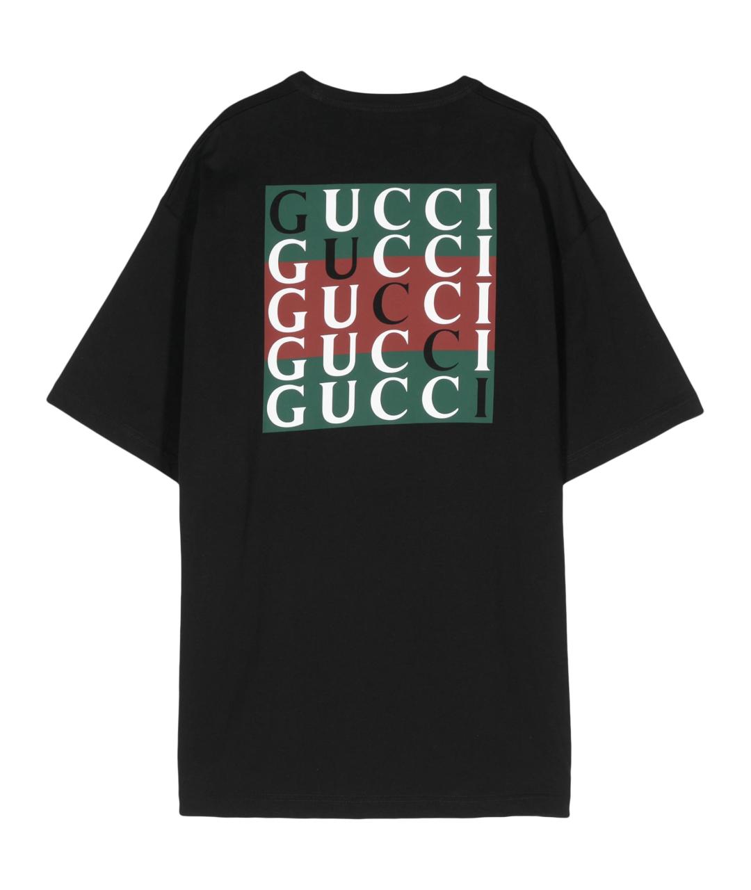 GUCCI Черная футболка, фото 2