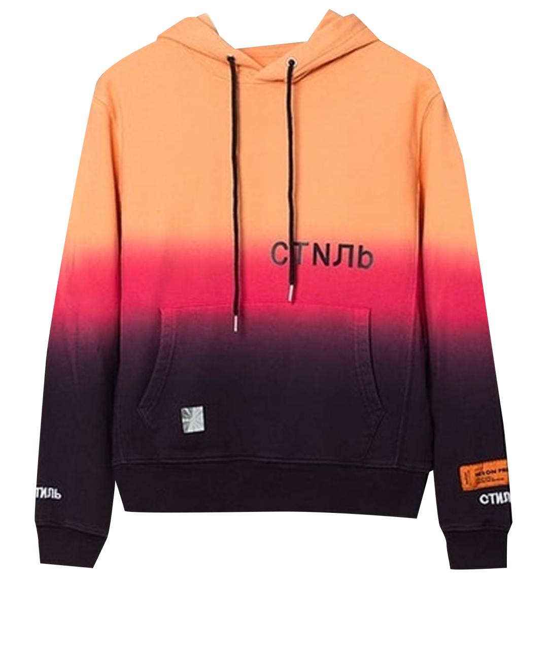 Heron preston orange hoodie sale