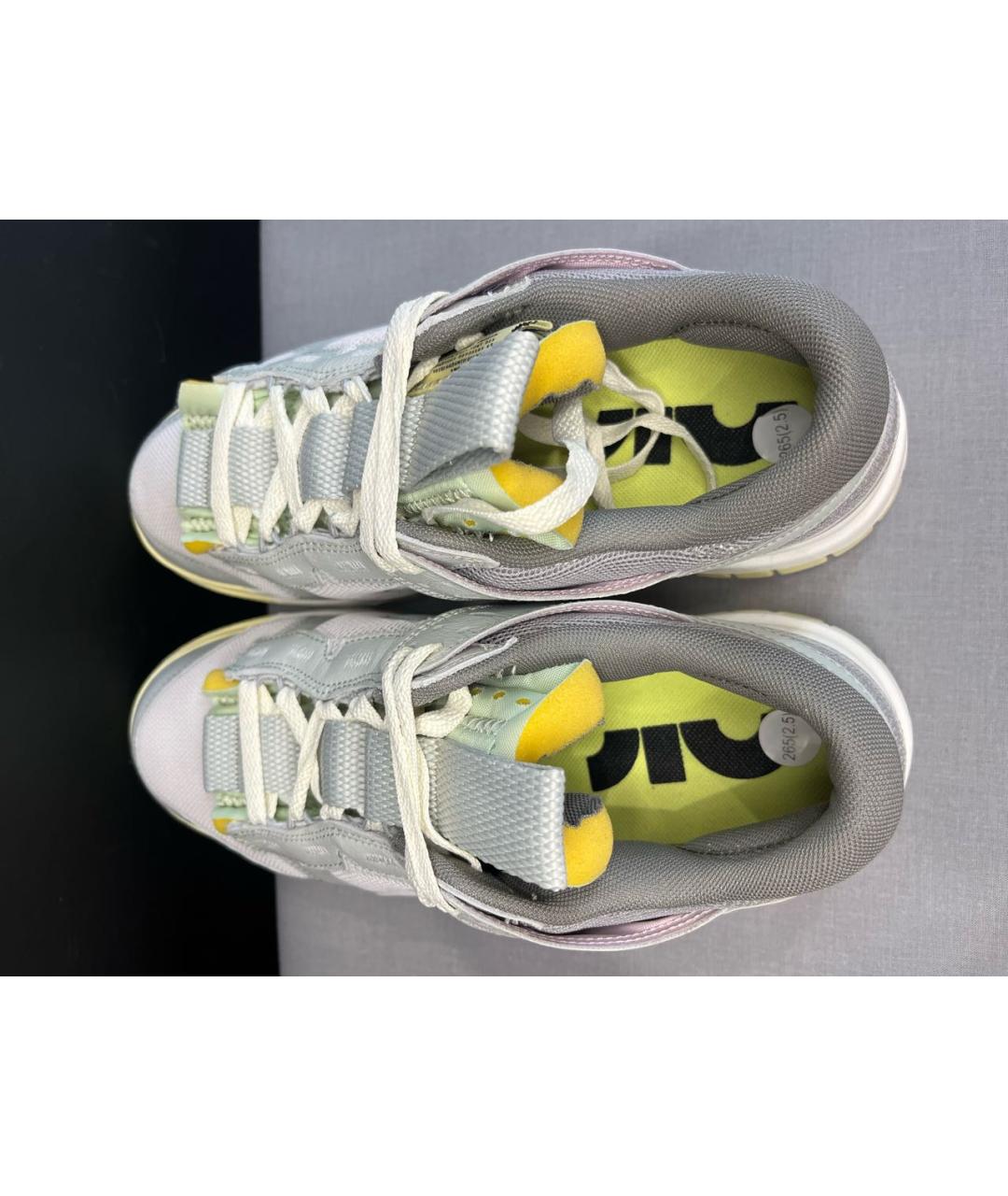NIKE Серые текстильные низкие кроссовки / кеды, фото 3