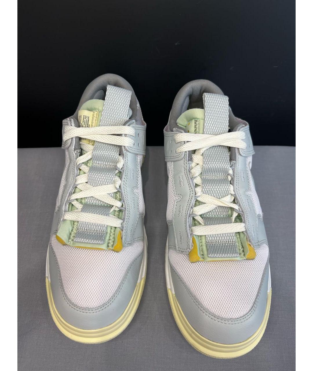 NIKE Серые текстильные низкие кроссовки / кеды, фото 2