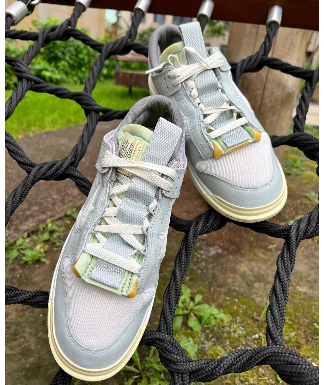 NIKE Серые текстильные низкие кроссовки / кеды, фото 6