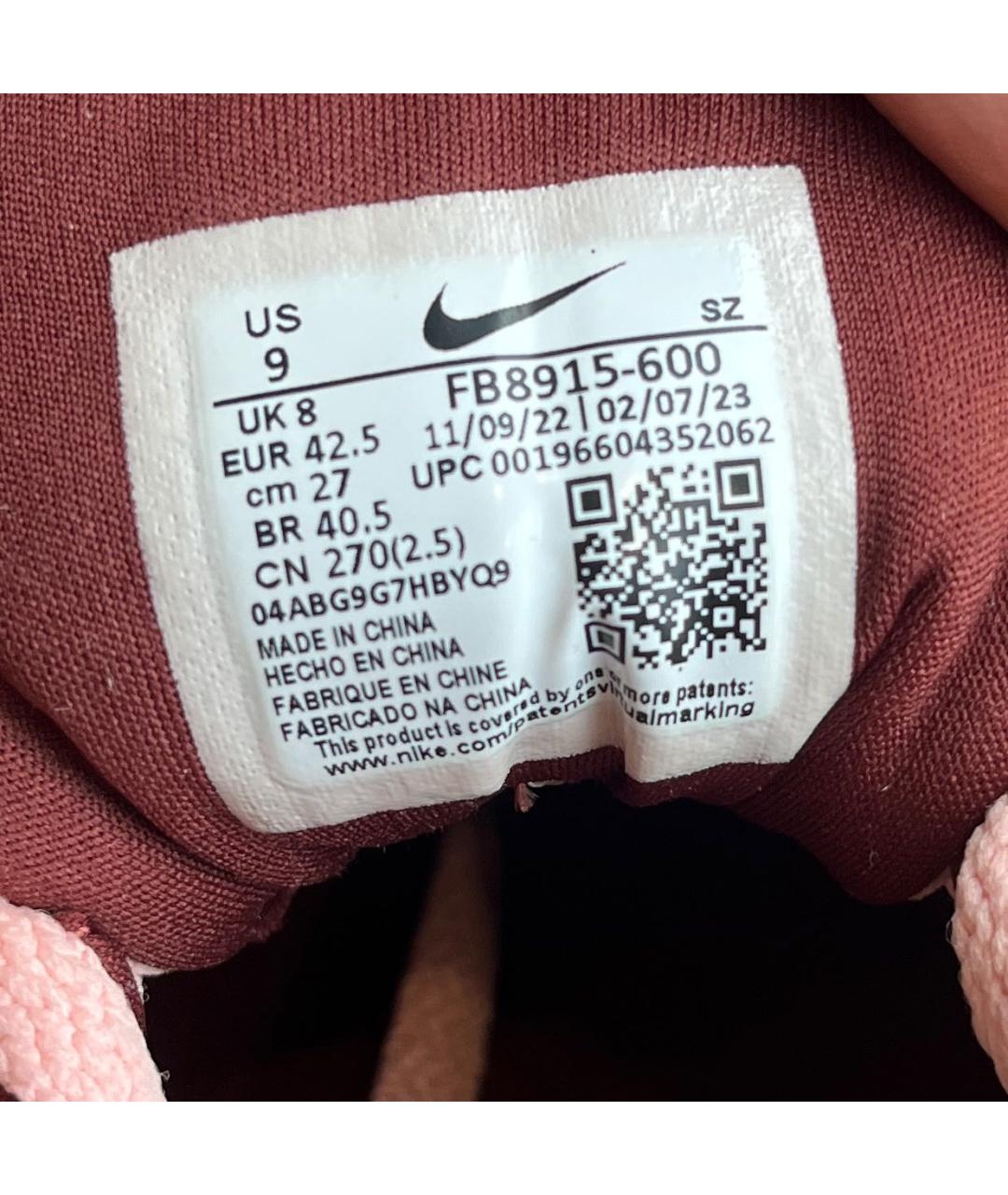NIKE Коралловые низкие кроссовки / кеды, фото 6