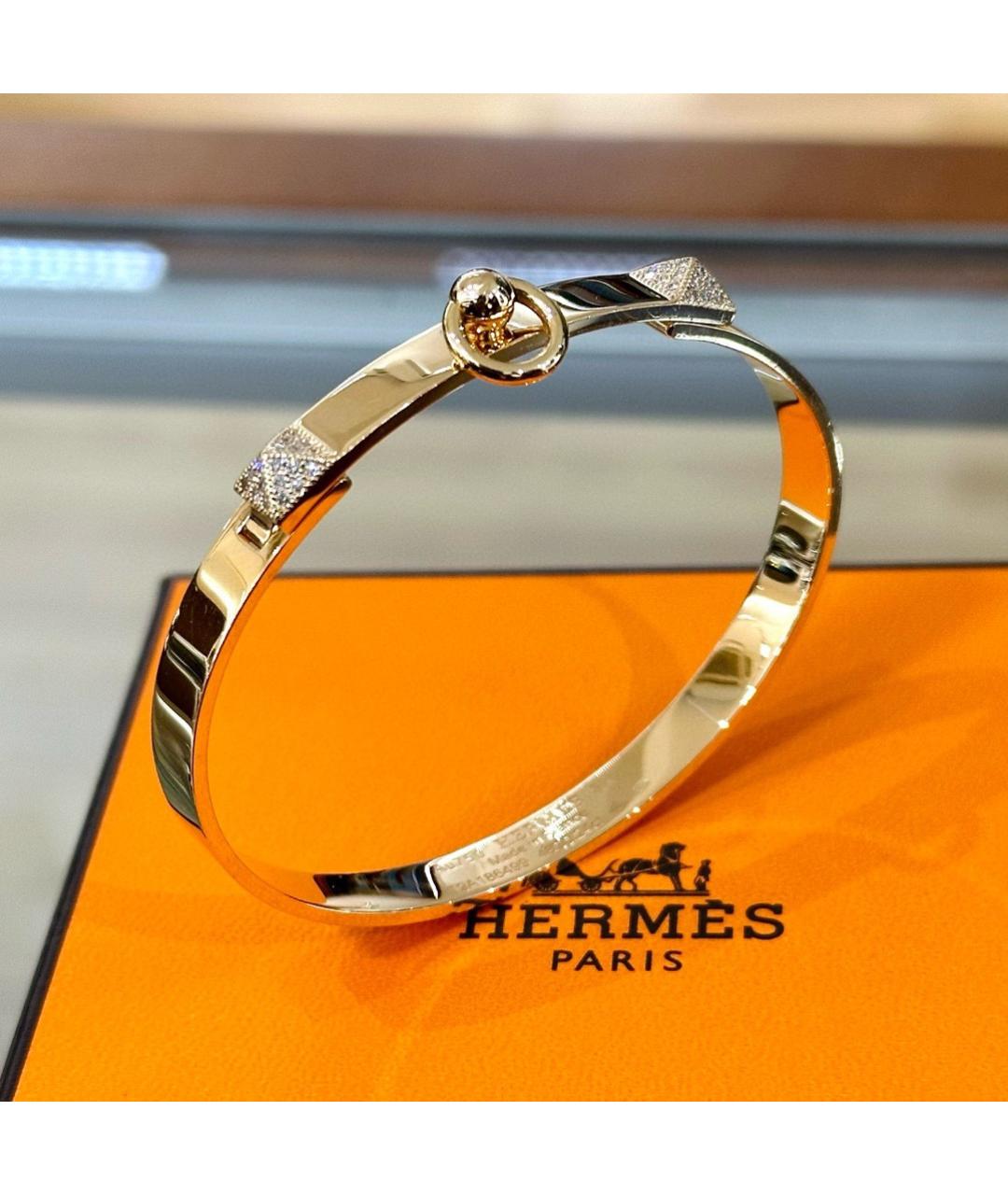 HERMES Розовый браслет из розового золота, фото 5