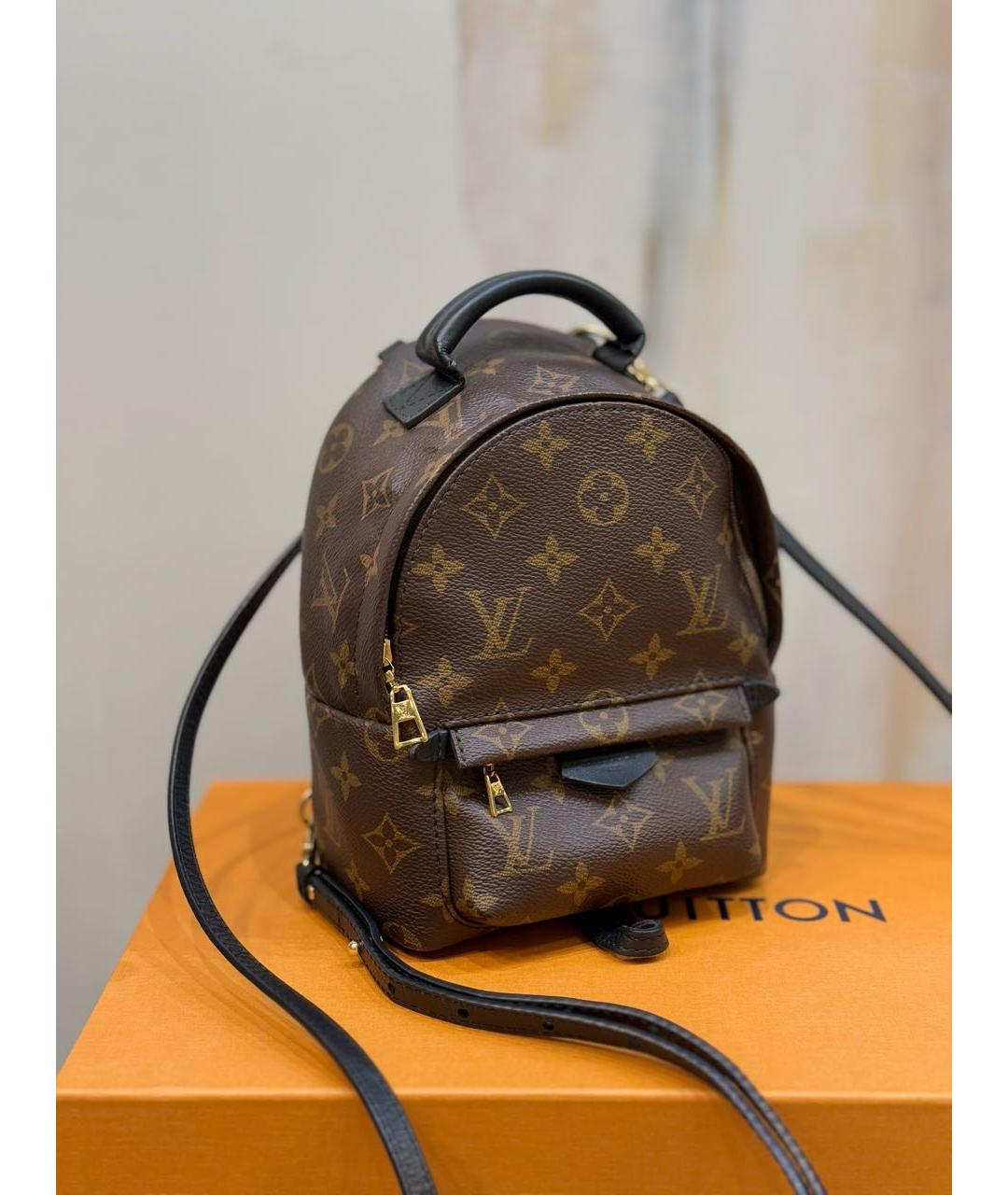 LOUIS VUITTON Коричневый рюкзак, фото 2