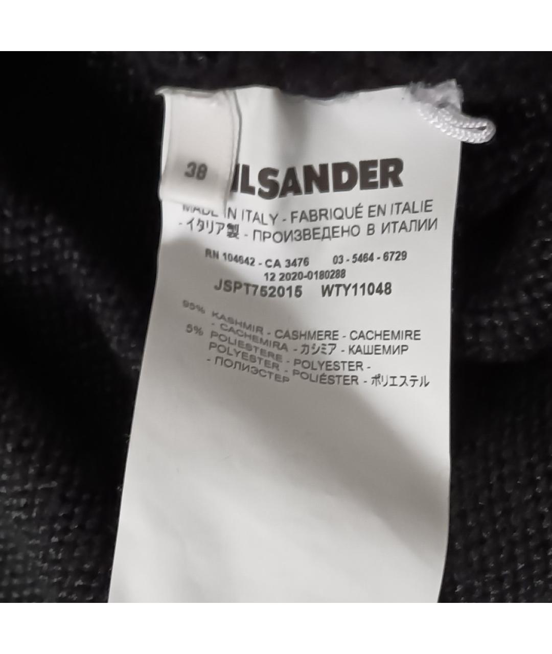 JIL SANDER Черный кашемировый джемпер / свитер, фото 7