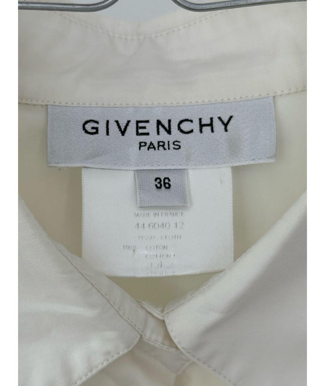 GIVENCHY Белая хлопковая рубашка, фото 5