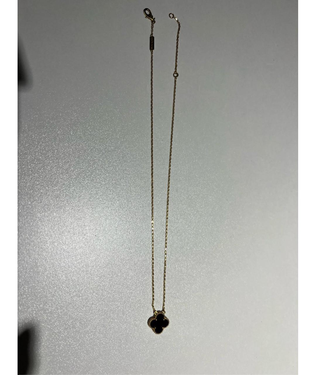 VAN CLEEF & ARPELS Черная подвеска из желтого золота, фото 4