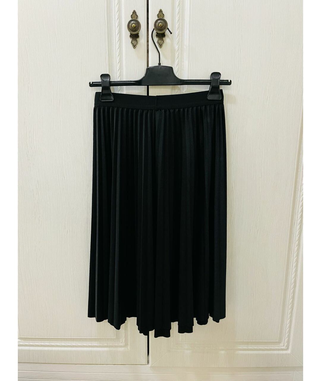 PINKO Черная полиэстеровая юбка миди, фото 5