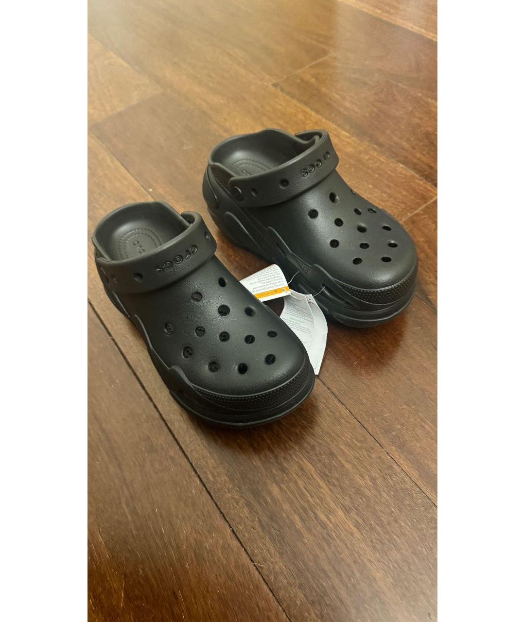 CROCS Черные резиновые сабо, фото 3