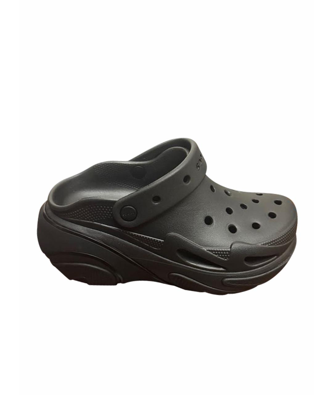 CROCS Черные резиновые сабо, фото 1