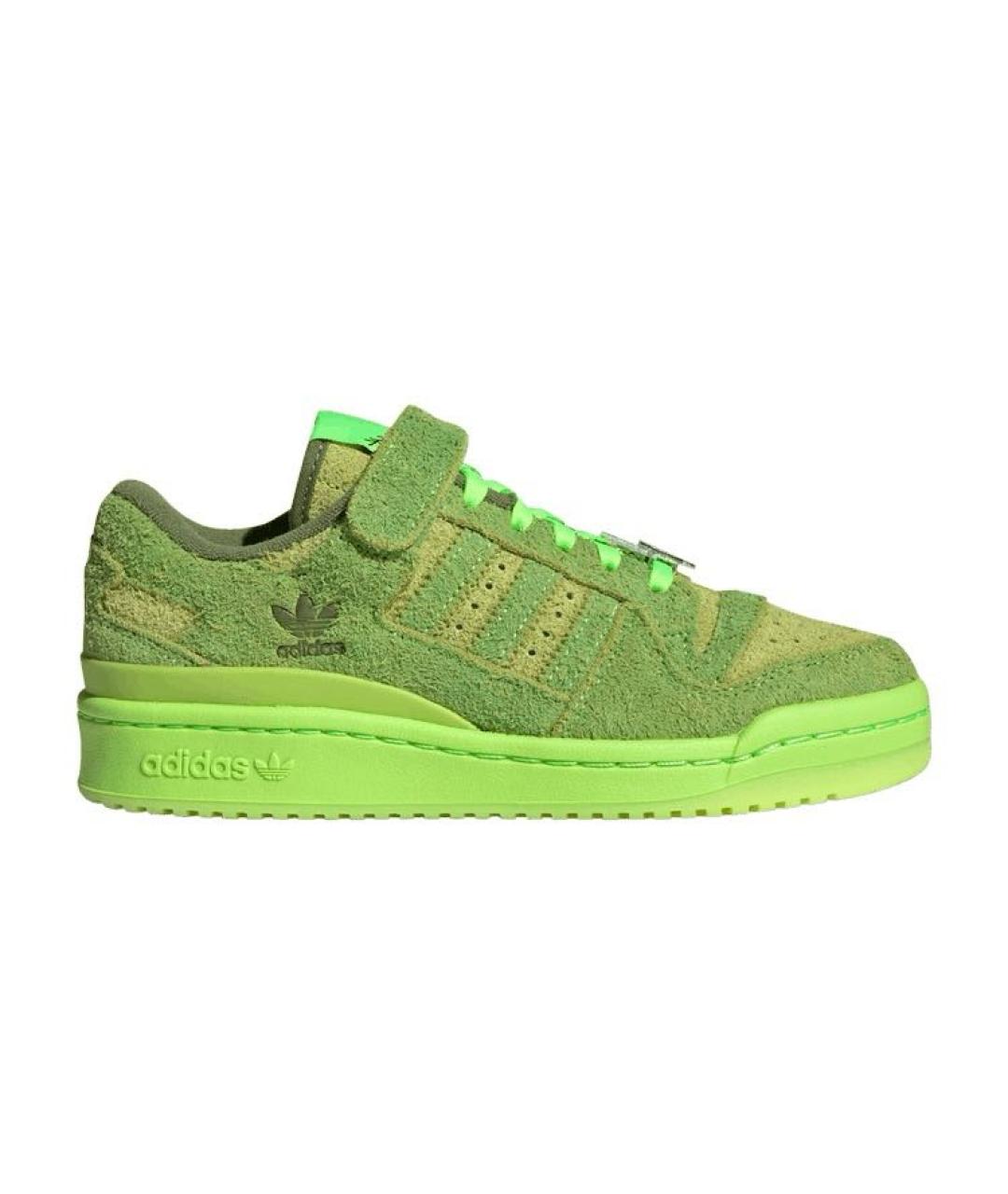 ADIDAS Салатовые замшевые кроссовки, фото 1