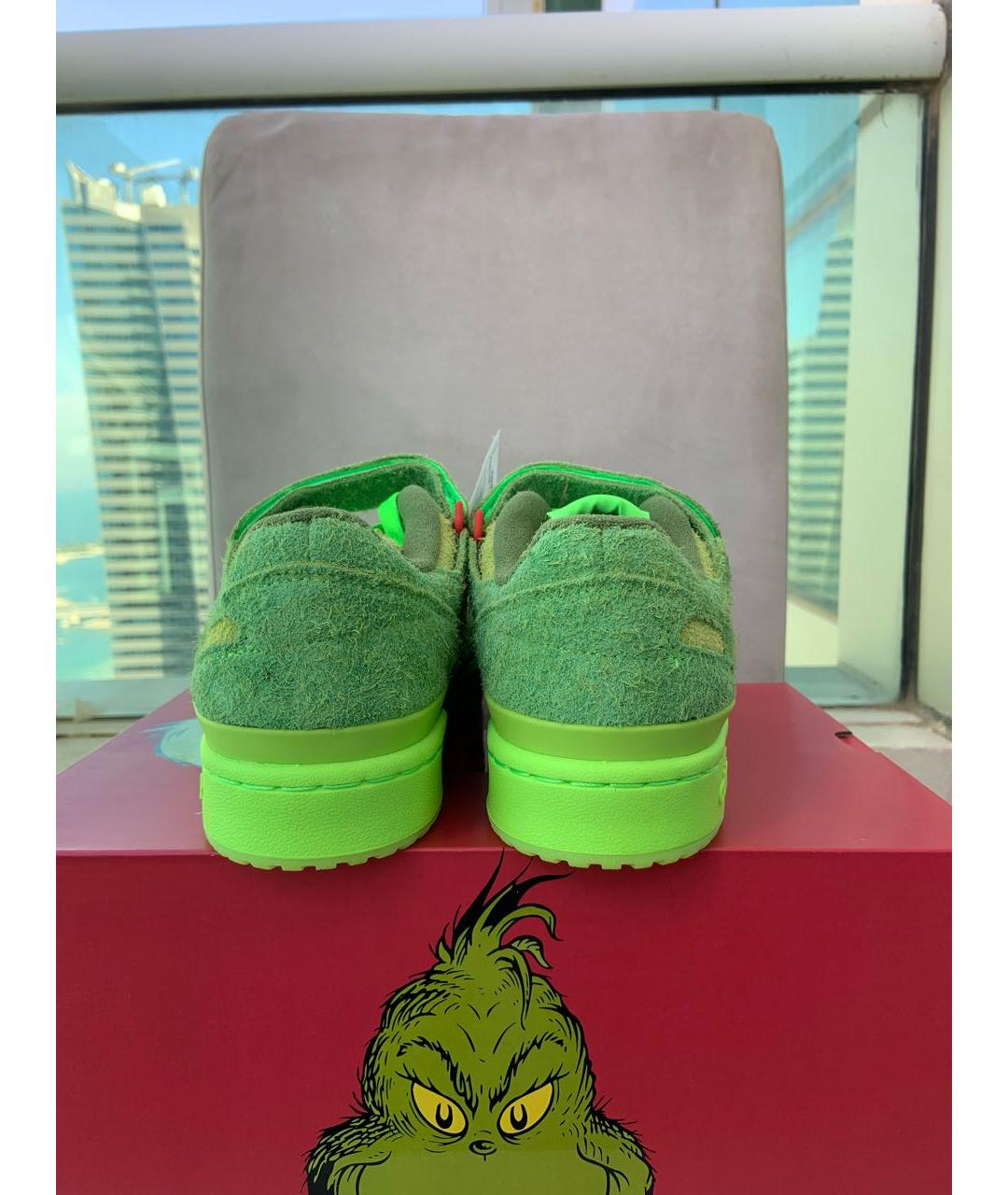 ADIDAS Салатовые замшевые кроссовки, фото 6