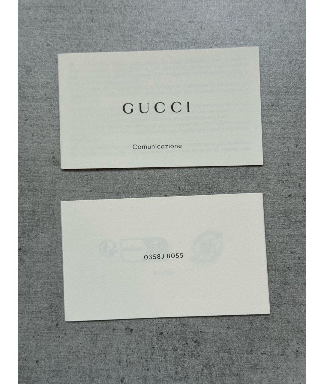 GUCCI Серый шерстяной шарф, фото 5