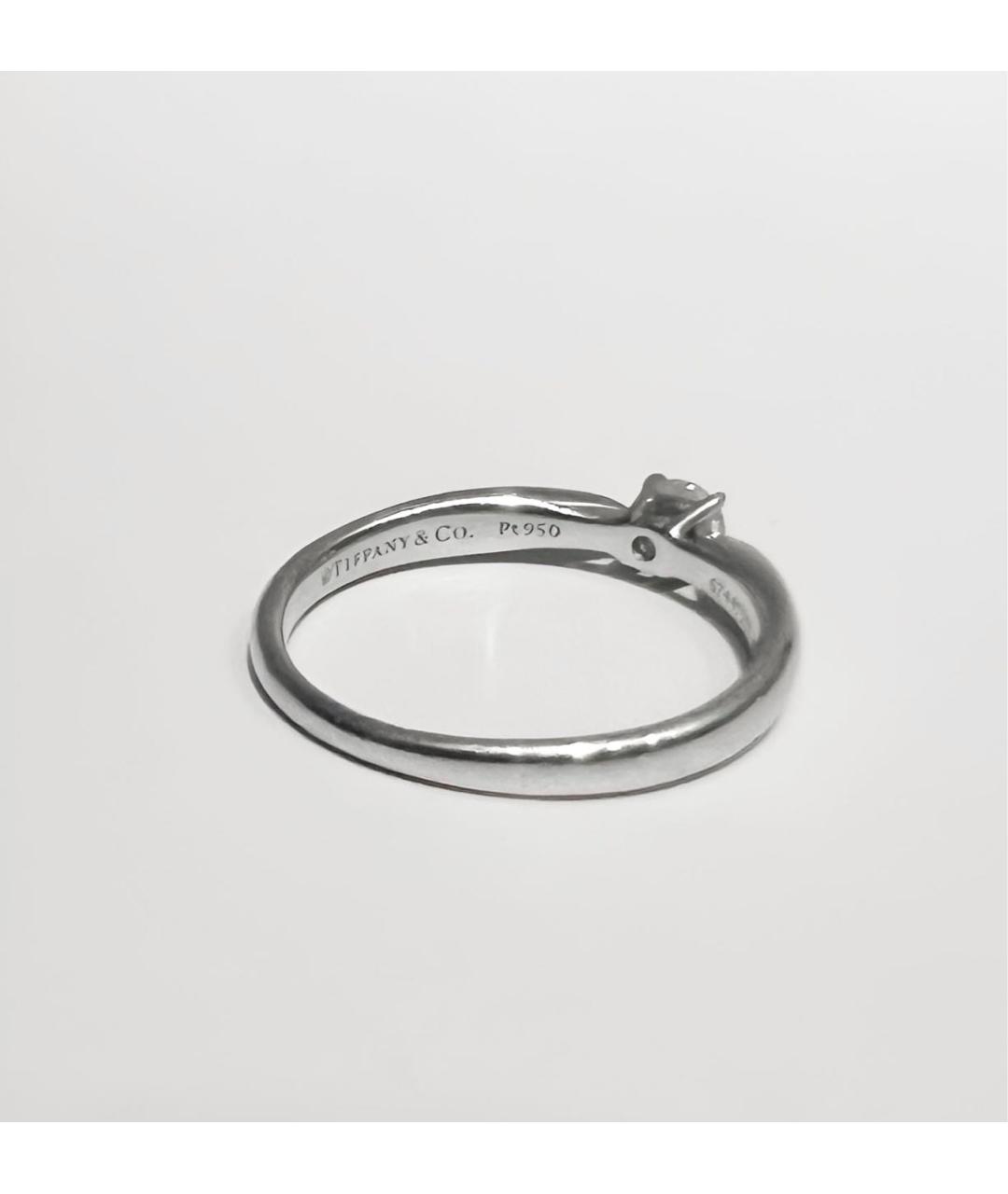 TIFFANY&CO Серебряное платиновое кольцо, фото 3
