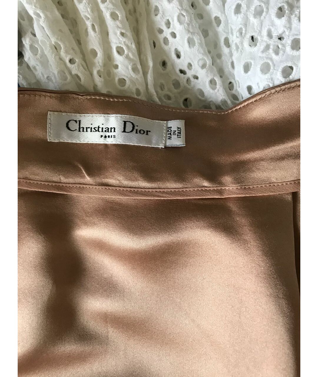 CHRISTIAN DIOR PRE-OWNED Шелковая юбка мини, фото 4
