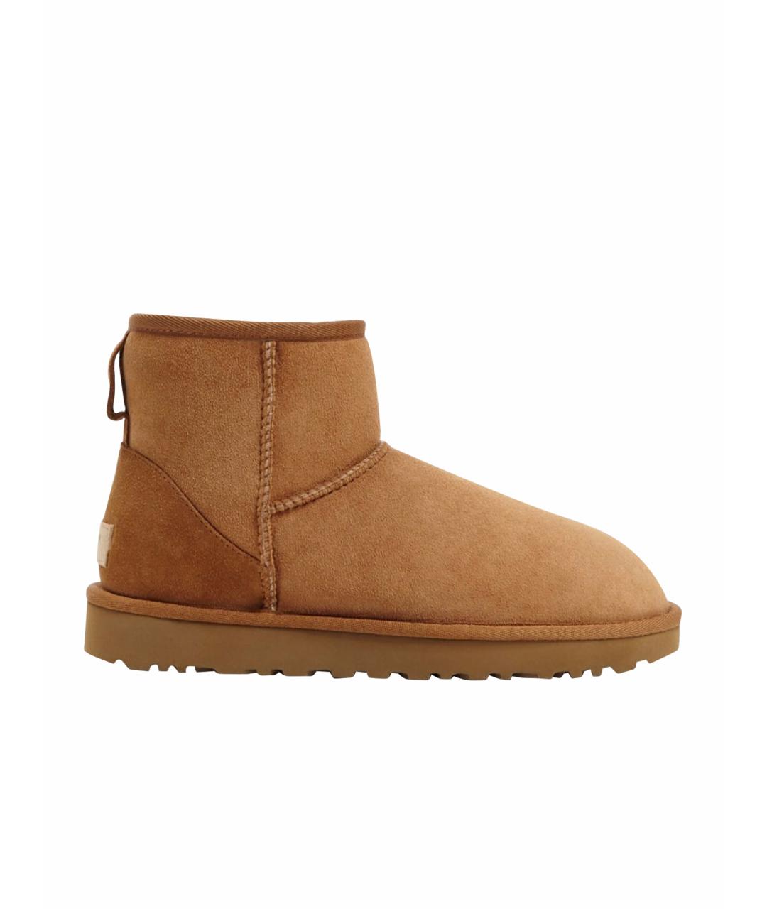 UGG AUSTRALIA Коричневые замшевые сапоги, фото 1