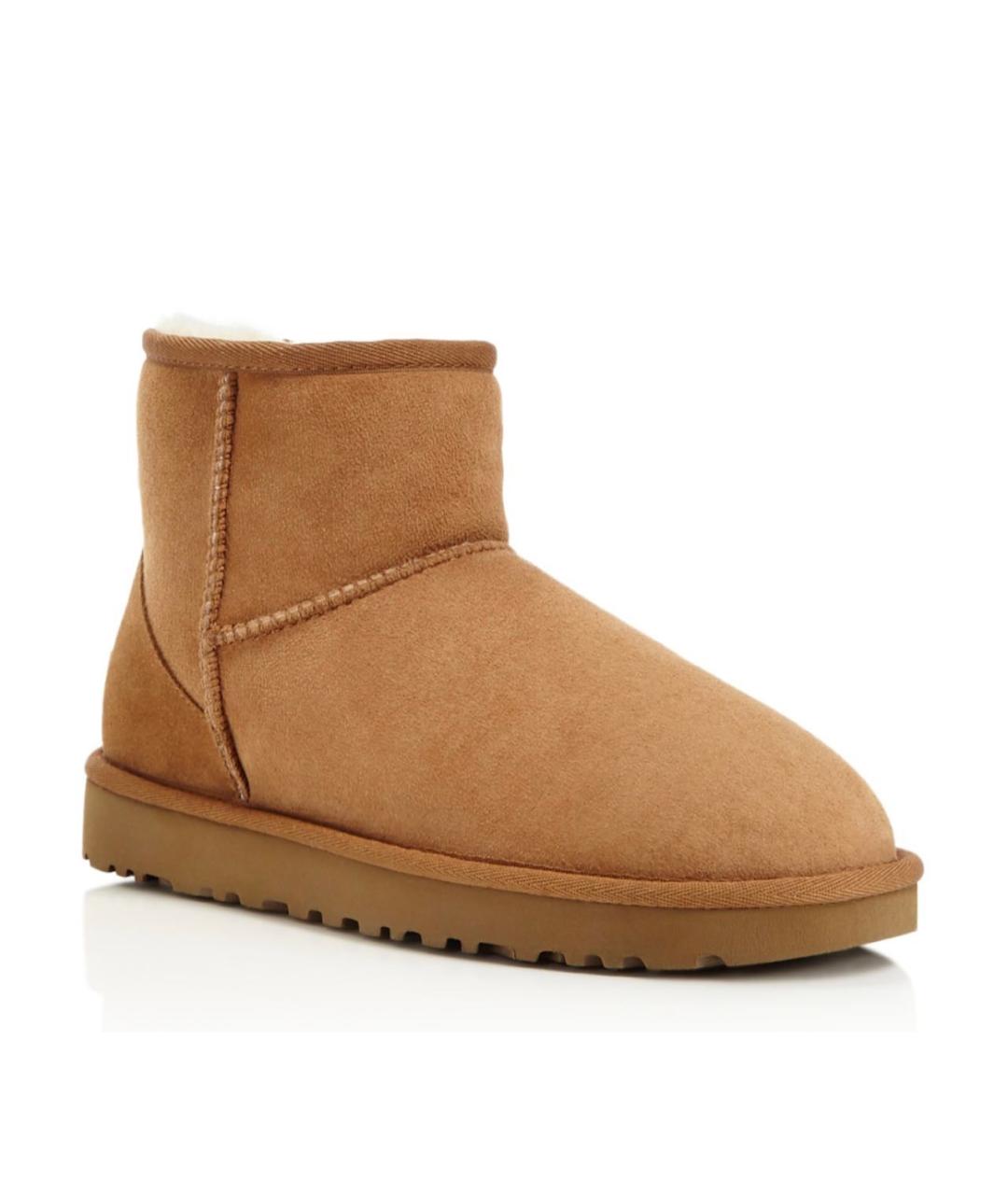 UGG AUSTRALIA Коричневые замшевые сапоги, фото 3