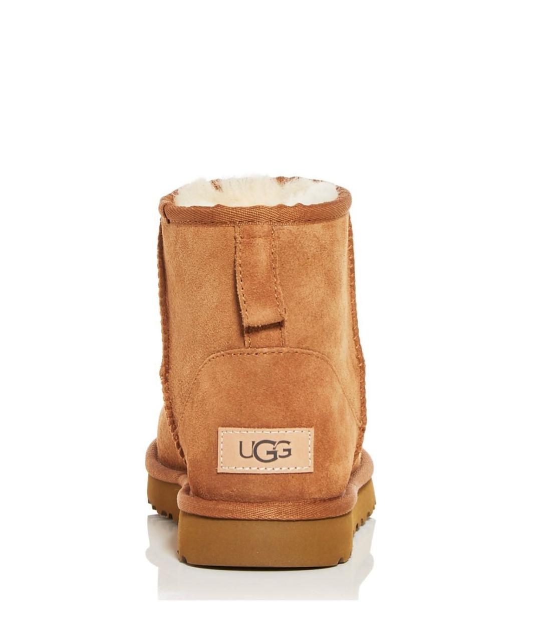 UGG AUSTRALIA Коричневые замшевые сапоги, фото 4